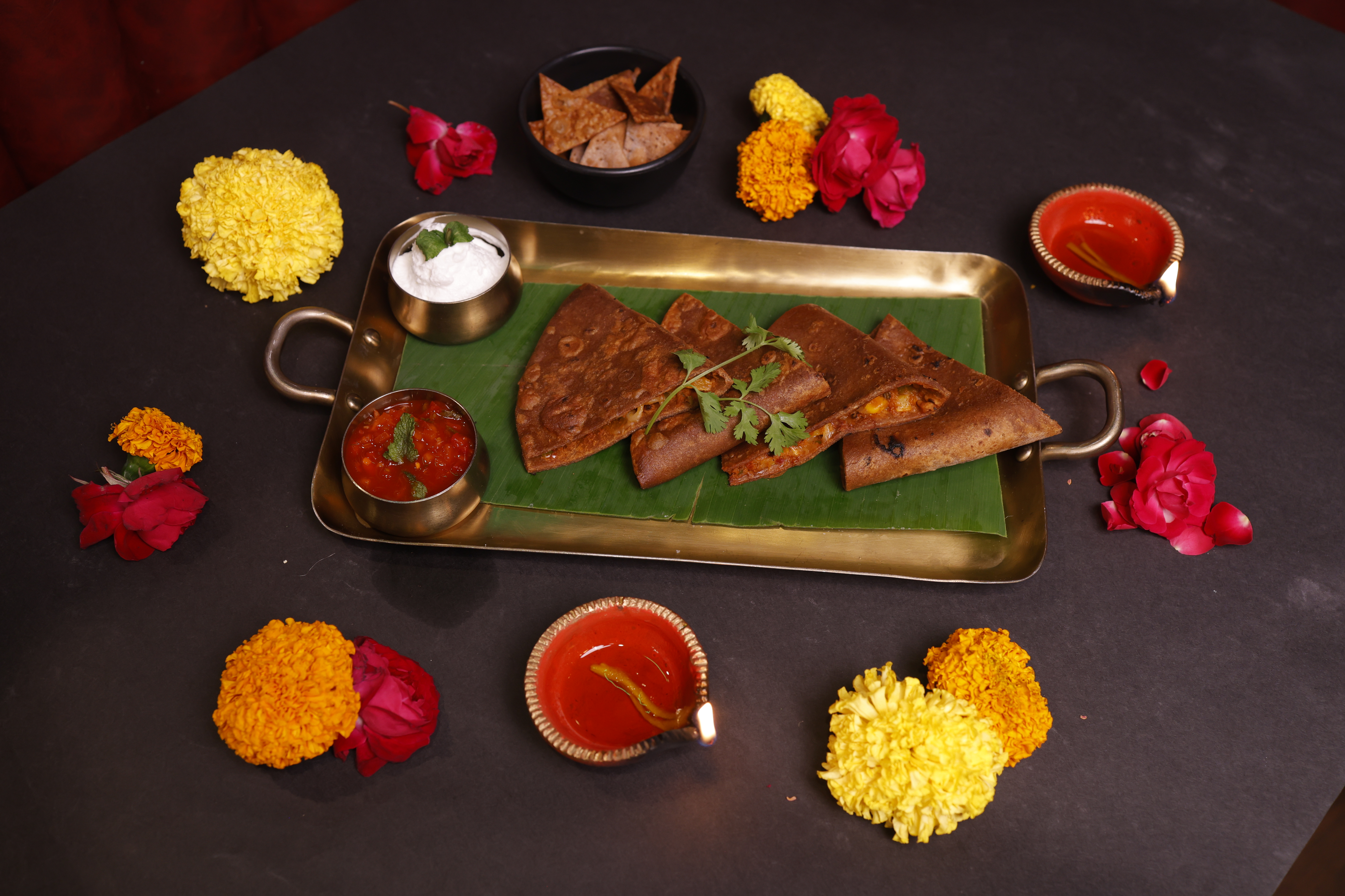 Singhara Atta Quesdilla